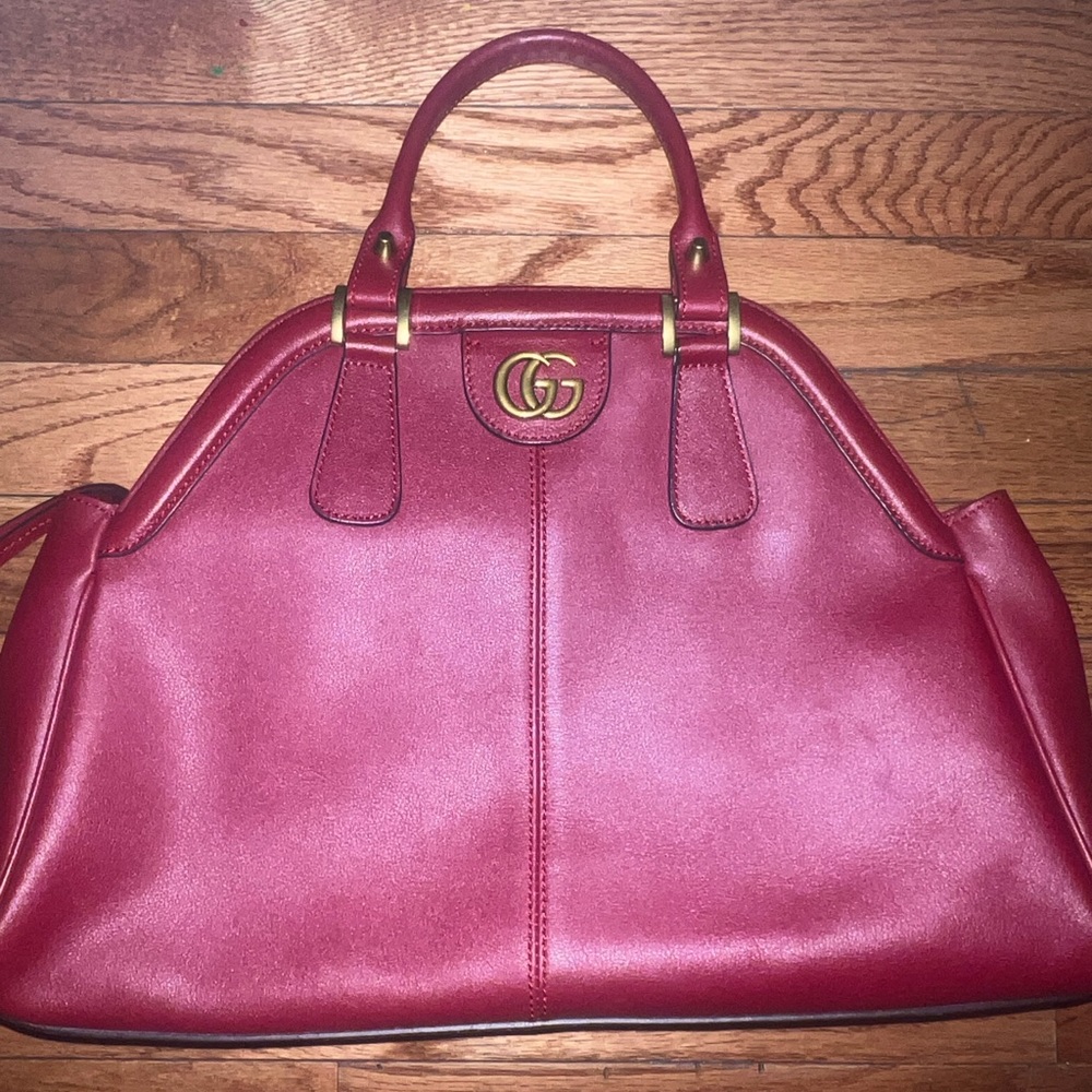 super cute red vintage bag